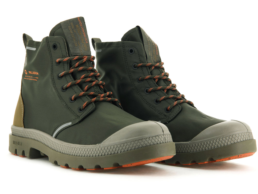 Botas Palladium PAMPA LITE+ RECYCLE WP+ Hombre Verde Oliva | Costa Rica-48365